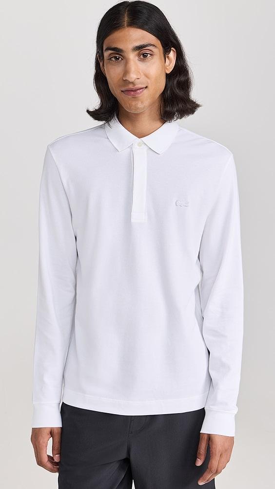 Lacoste Long Sleeve Stretch Cotton Paris Polo | Shopbop Product Image