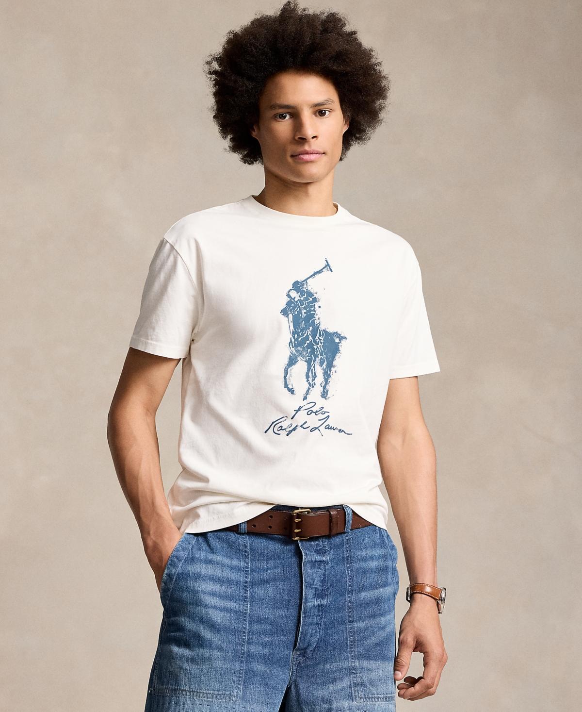 Mens Pony Jersey Crewneck T-Shirt Product Image