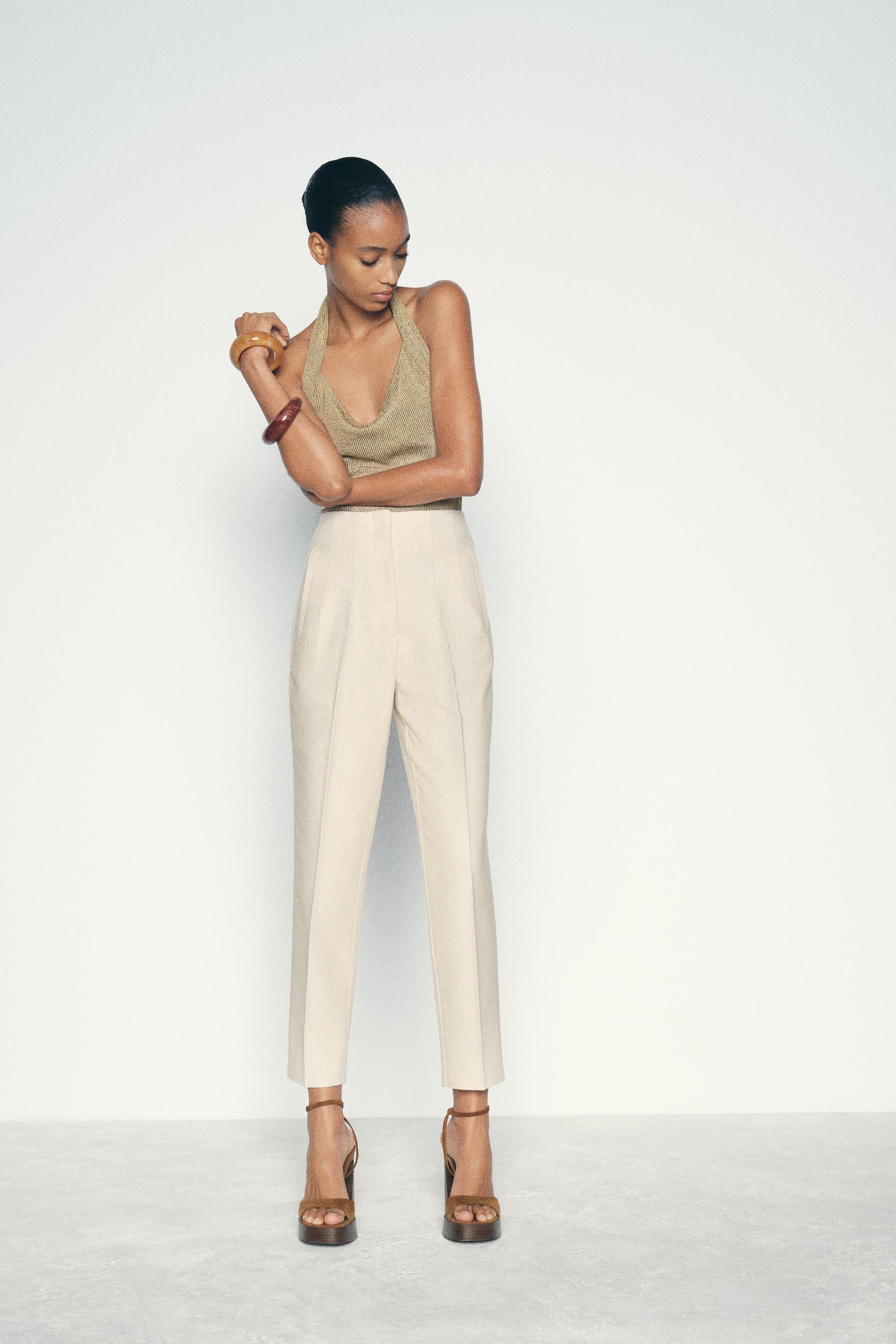 RUSTIC HIGH-WAISTED PANTS Product Image