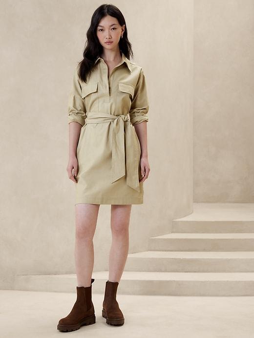 Twill Utility Mini Shirtdress product image