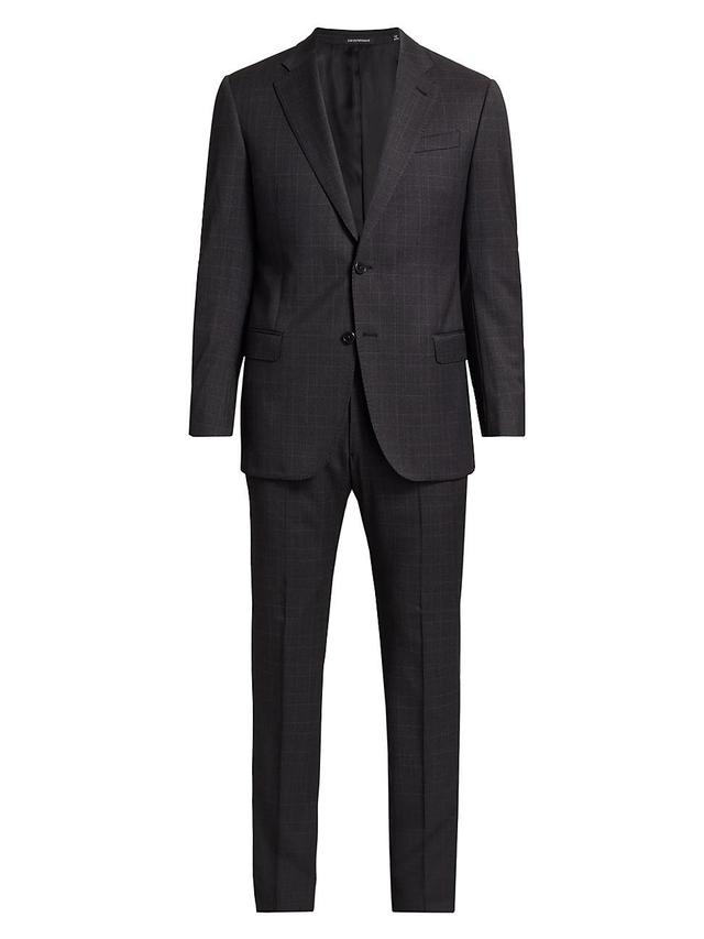 Mens G-Line Wool Plaid Suit Product Image