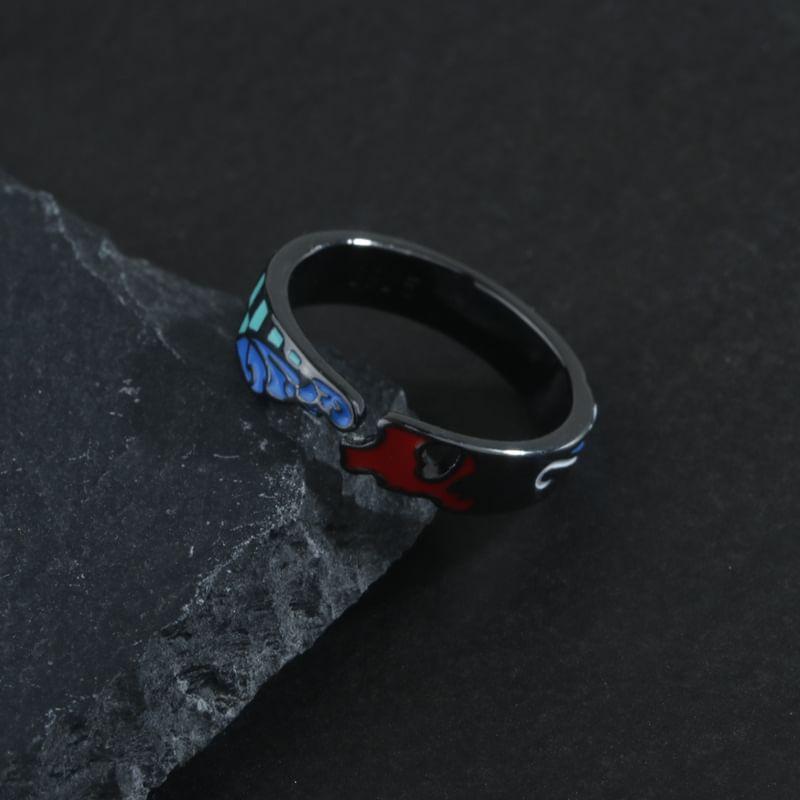 Glaze Stainless Steel Open Ring Product Image