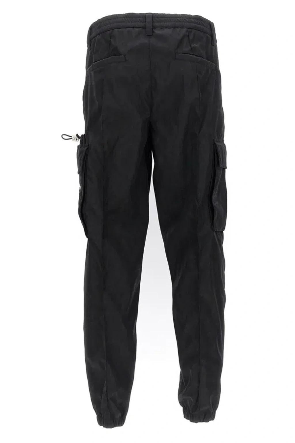 Black Barocco Pattern Pants Product Image