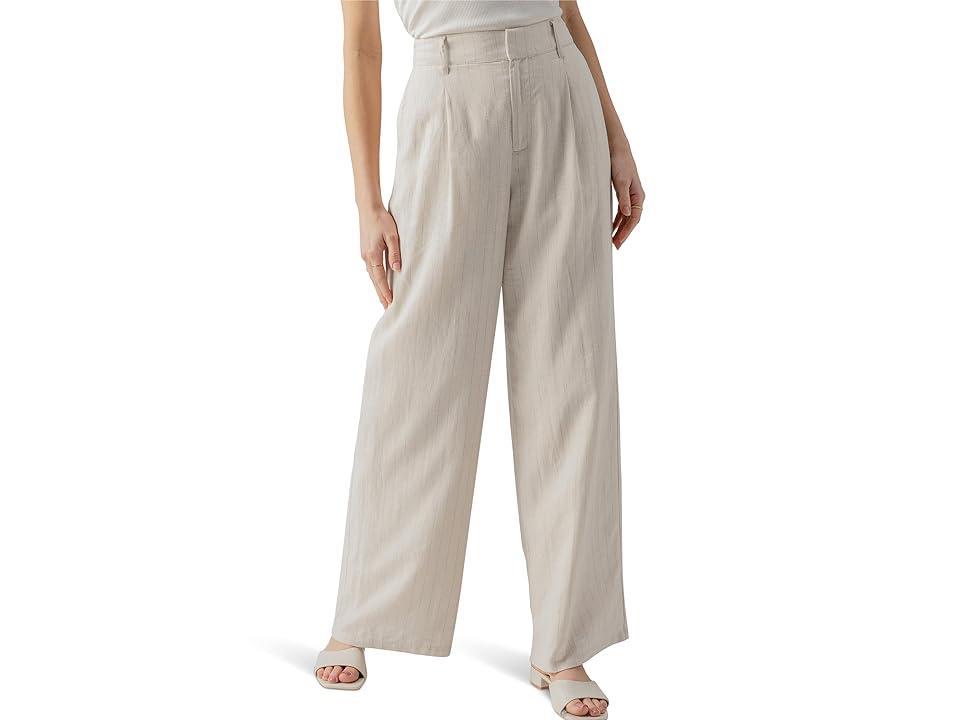 Sanctuary Pleat Up Trouser (Vineyard Stripe) Women's Dress Pants Product Image