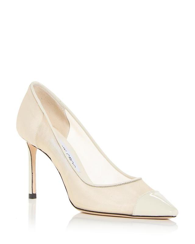 Jimmy Choo Womens Romy 85 Mesh Pointed Toe Pumps Product Image