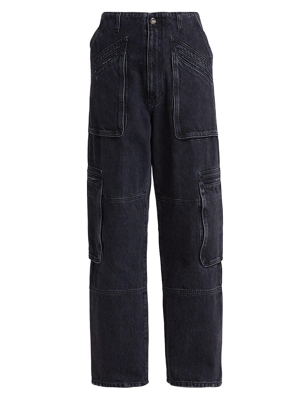 Womens Loose-Fit Cargo Pants Product Image