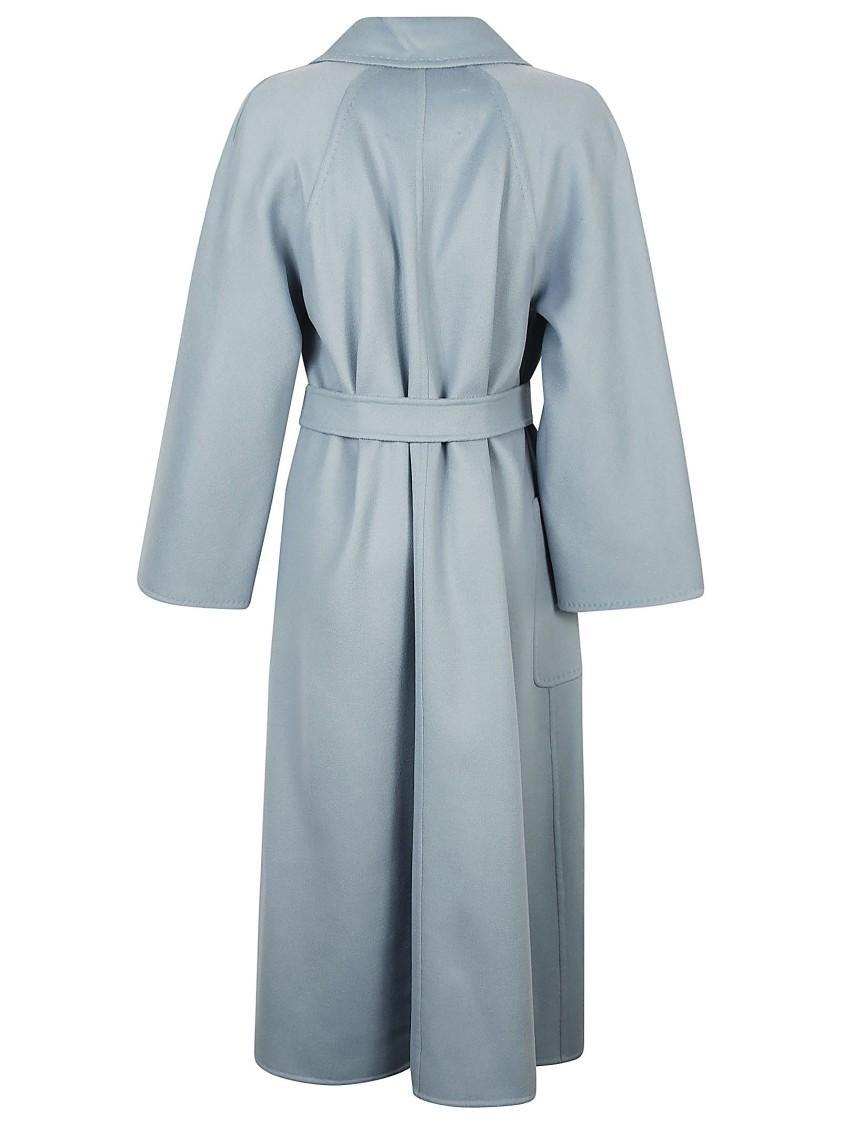 MAX MARA Cadmio Belted Coat In Blue Product Image