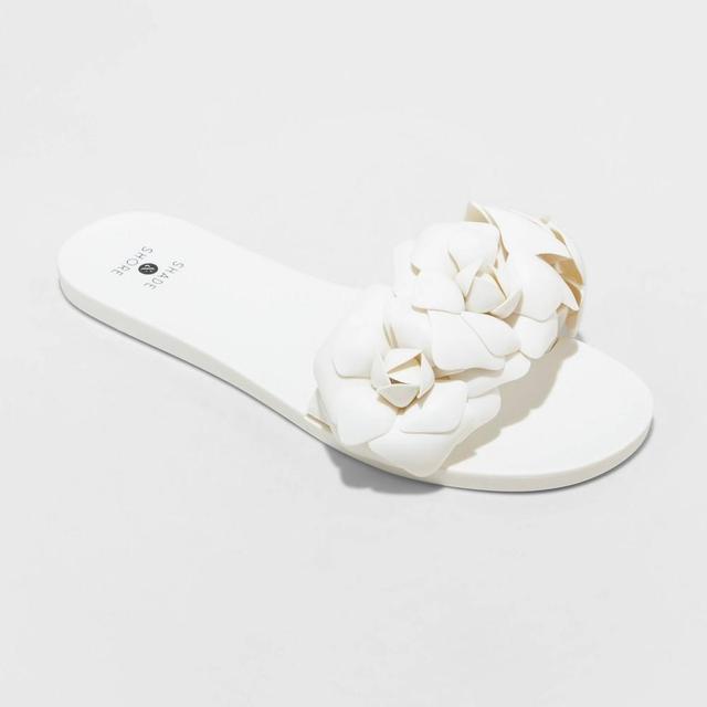 Womens Mallory Jelly Sandals - Shade & Shore Cream 11 Product Image