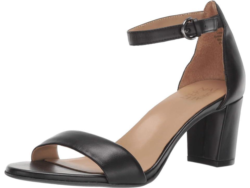 Naturalizer Vera Leather Ankle Strap Block Heel Dress Sandals Product Image