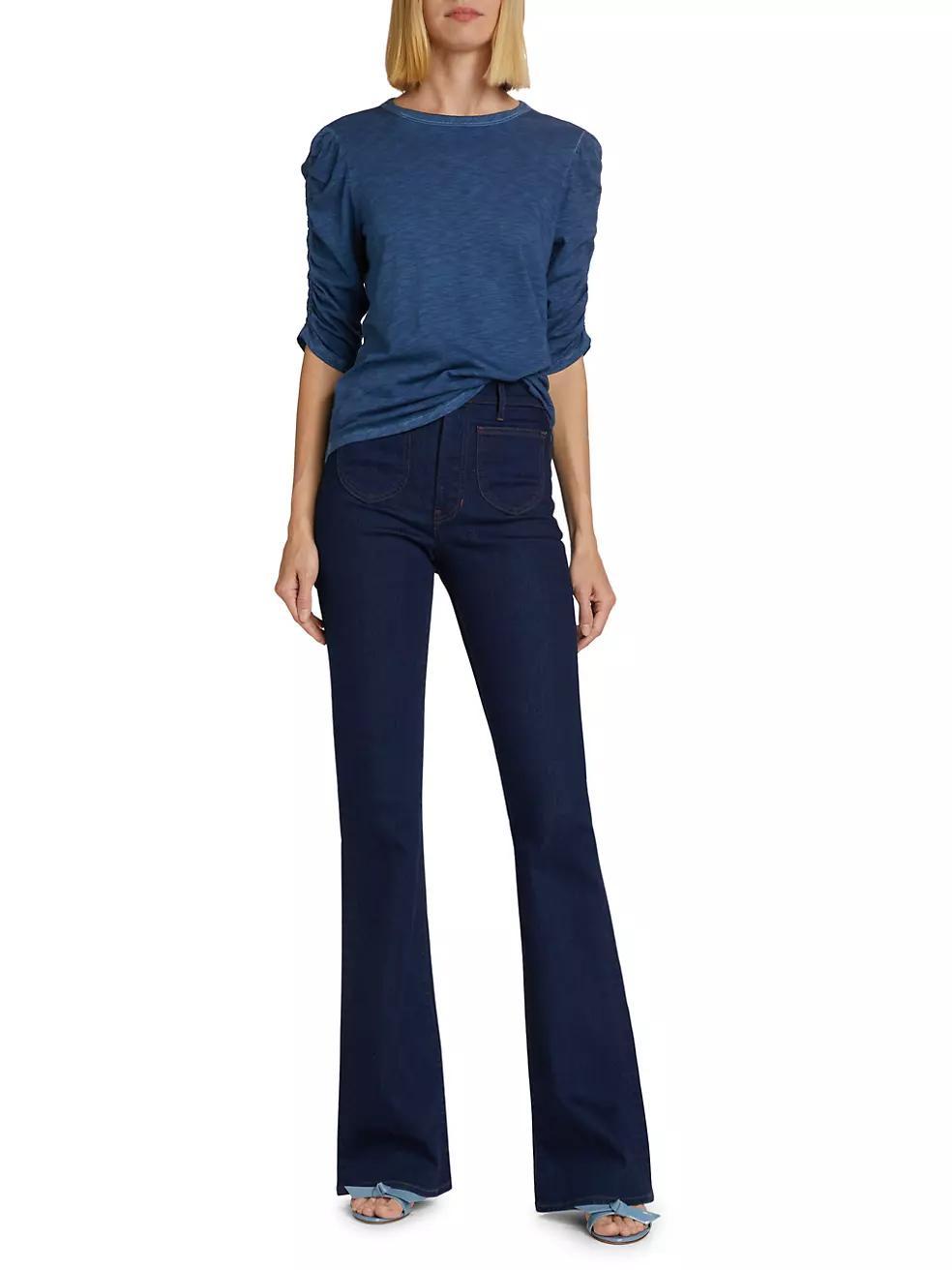 Beverly High-Rise Stretch Flare Jeans Product Image