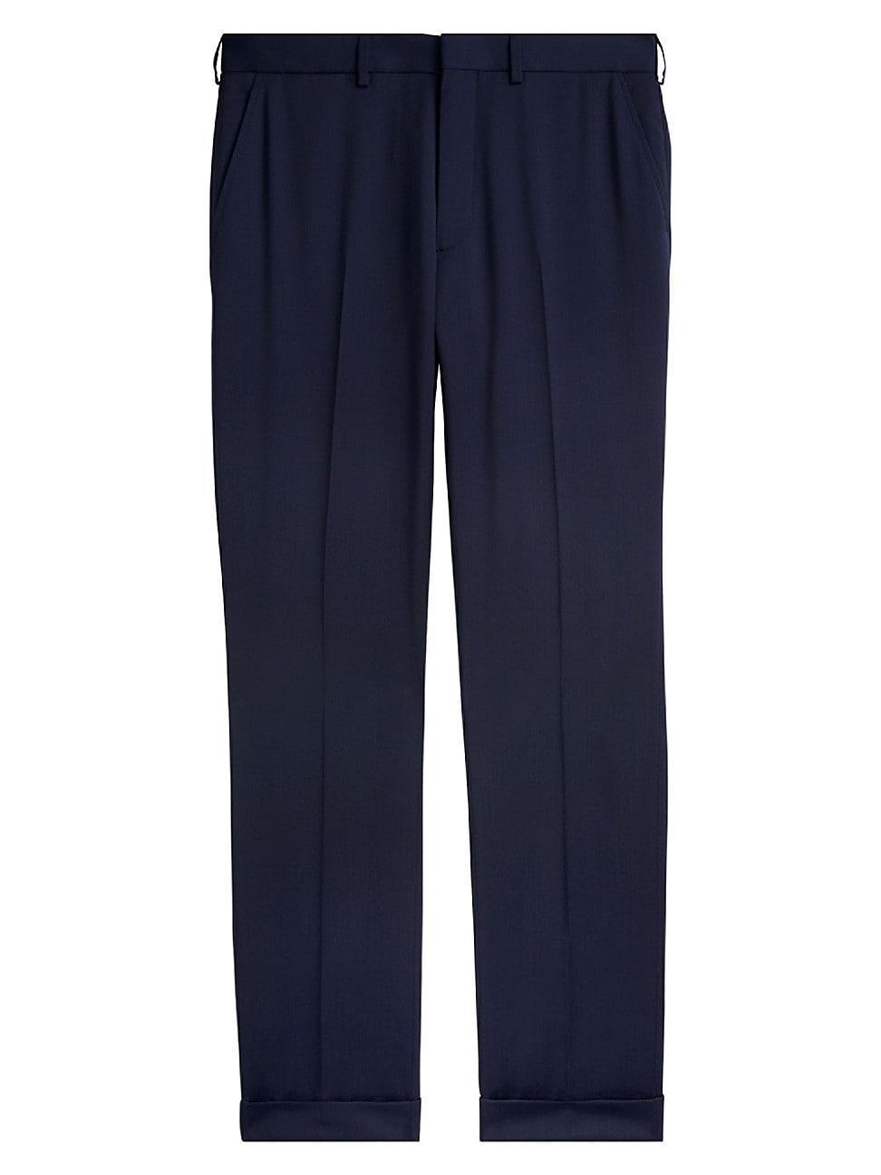 Mens Greg Flat-Front Wool Pants Product Image