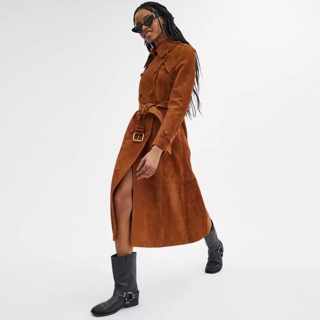 Heritage C Suede Trench Coat Product Image