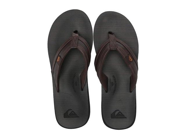 Quiksilver Carver Squish Black/Brown) Men's Sandals Product Image