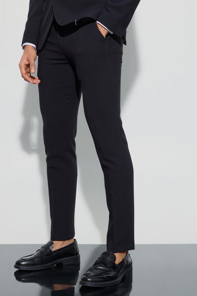 Jersey Skinny Dress Pants | boohooMAN USA Product Image