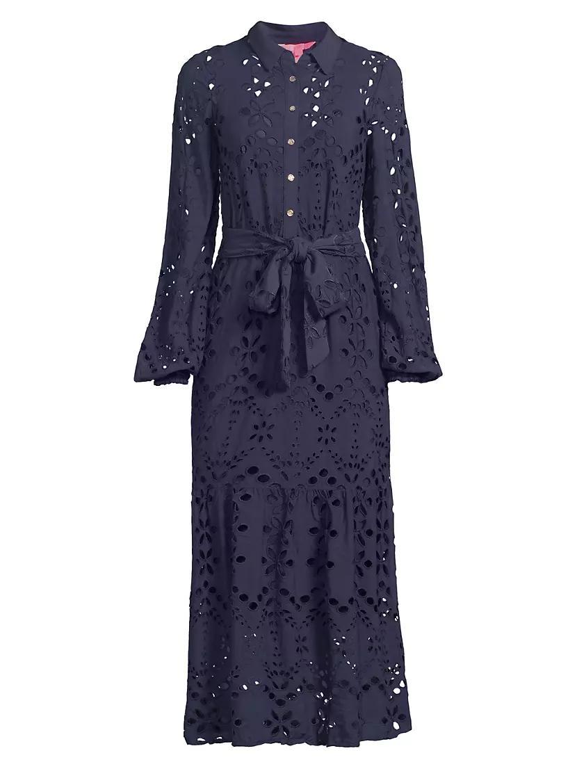 Zia Eyelet Midi Shirtdress product image