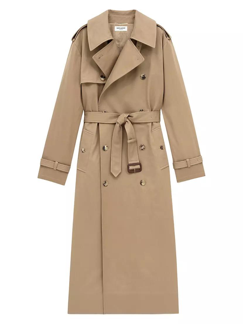 Trench Coat in Cotton Serge Product Image