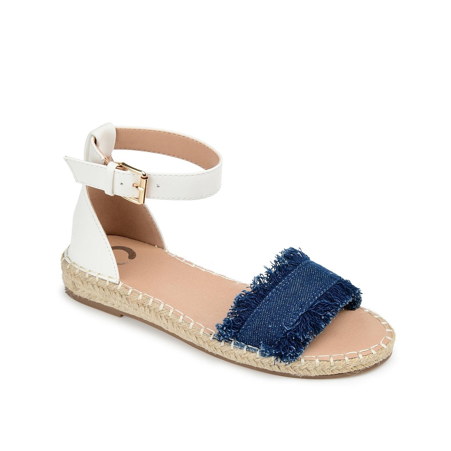 Journee Collection Tristeen Womens Espadrille Sandals Blue Product Image