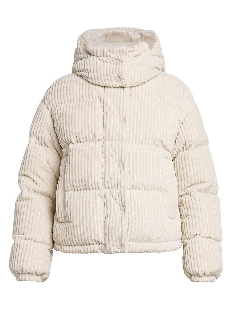 Womens Corduroy Down Jacket Product Image