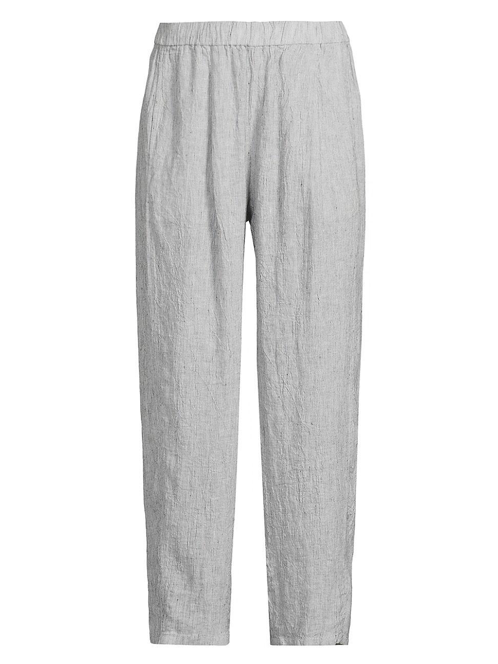 Womens Lantern Linen Pleated Pants Product Image