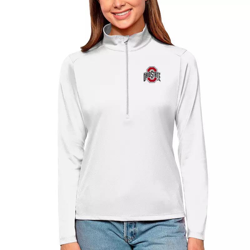 Womens Antigua Green South Florida Bulls Tribute Quarter-Zip Pullover Top Product Image