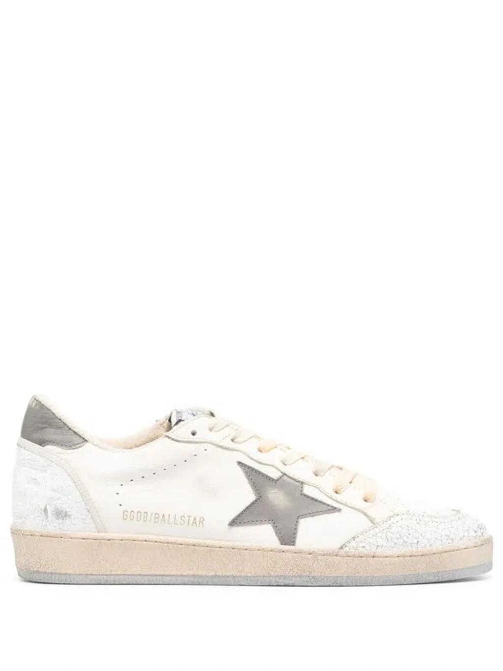 Ball Star Leather Sneakers In White Product Image