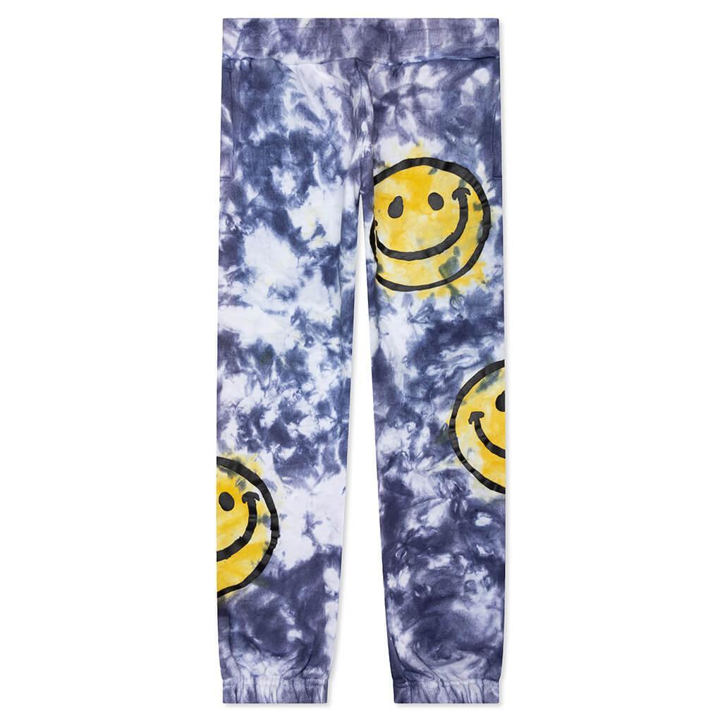 Smiley Sun Dye Sweatpants - Yellow/Blue Male Product Image