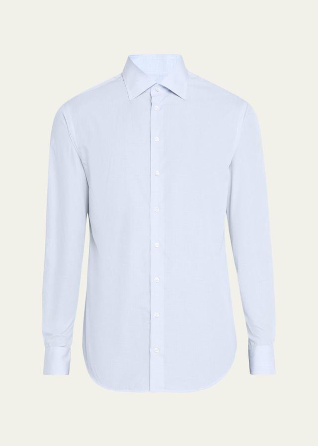 Mens Micro-Check Dress Shirt Product Image