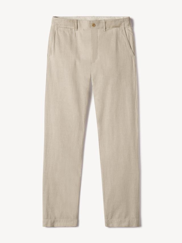 Natural Linen Hopsack Carry-On Pant Product Image