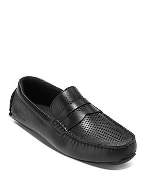 Cole Haan Grand Laser Penny Driver Black) Men's Shoes Product Image