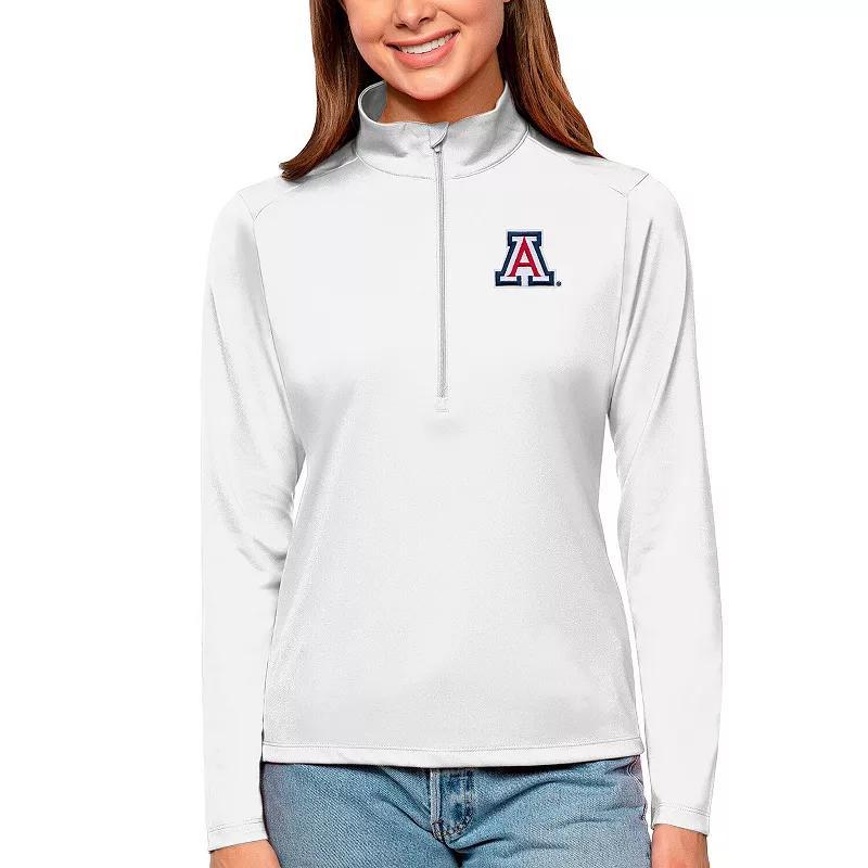 Womens Antigua Arizona Wildcats Tribute Quarter-Zip Pullover Top Product Image