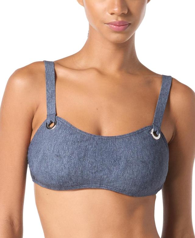 Michael Michael Kors Womens Grommet Scoop Neck Bikini Top Product Image