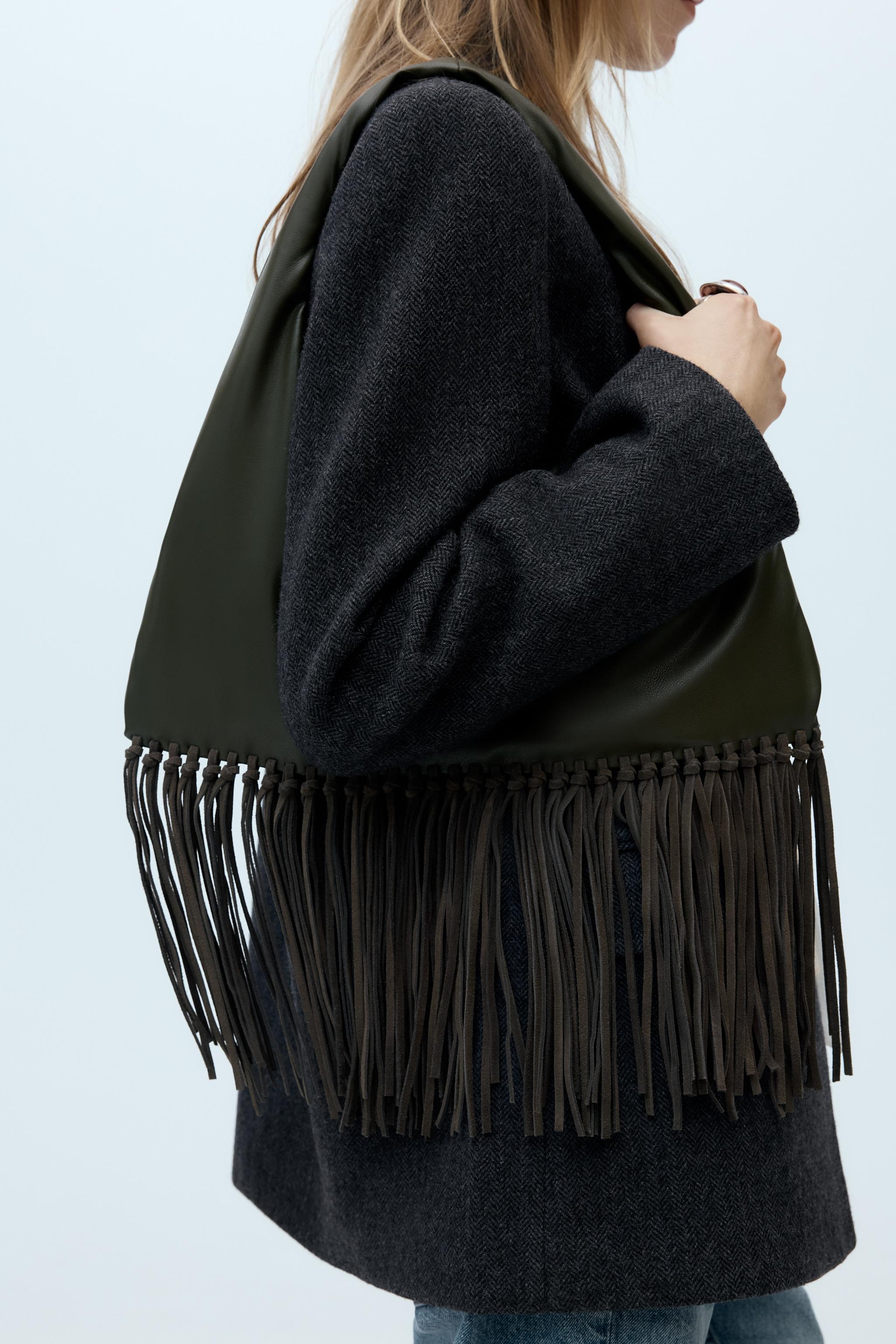 FRINGED SHOULDER BAG Product Image