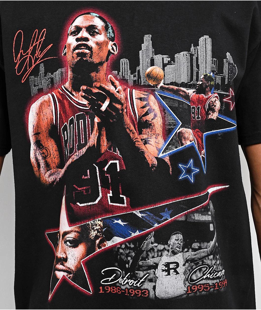 Rodman Apparel Star Skyline Black T-Shirt Product Image