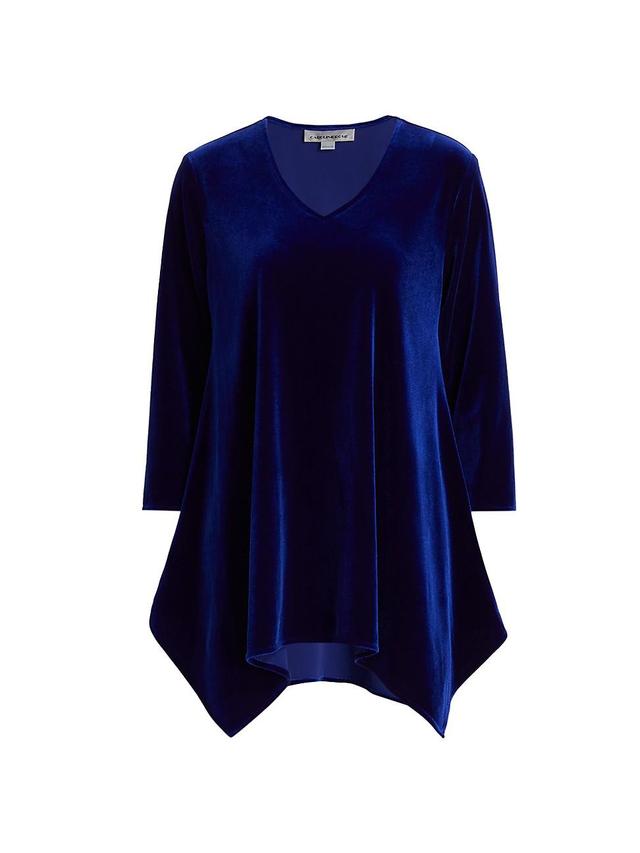 Caroline Rose Velvet Asymmetric Hem Swing Tunic Product Image