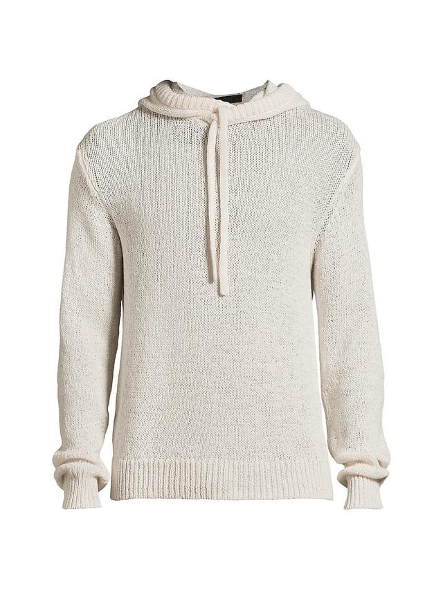 Mens Cotton-Blend Knit Hoodie Product Image