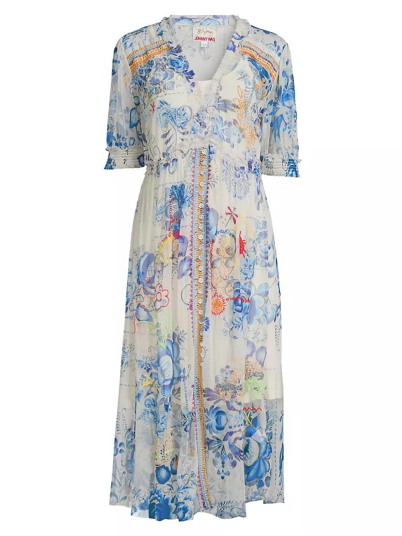 Mazzy Floral Ruched Dress Product Image