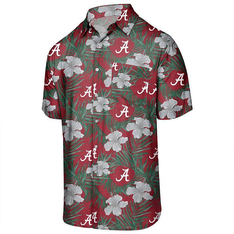 Mens Crimson Alabama Crimson Tide Floral Button-Up Shirt Product Image