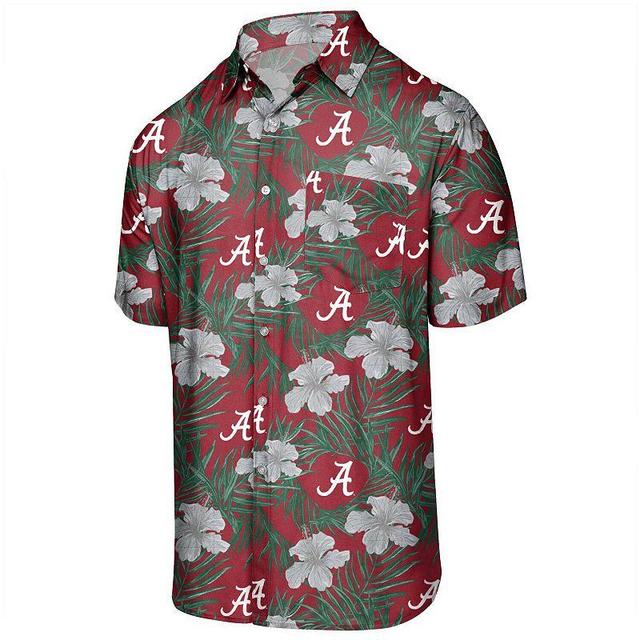 Mens Crimson Alabama Crimson Tide Floral Button-Up Shirt Product Image