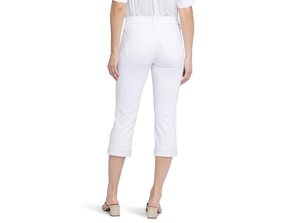 NYDJ Womens Marilyn Straight Crop Jeans In Petite in Optic White, Size: 16P | Denim Product Image