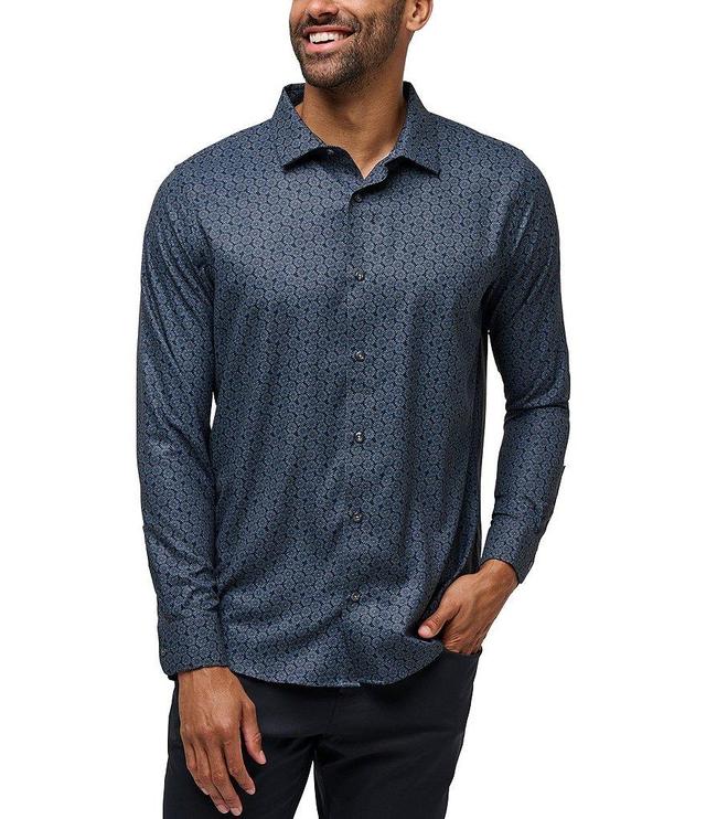 TravisMathew Stretch Country Mile Long Sleeve Woven Shirt Product Image