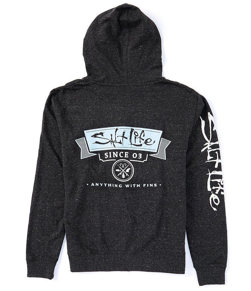 Salt Life Anything With Fins Graphic Zip Hoodie Product Image