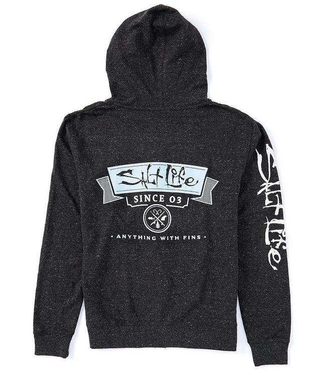 Salt Life Anything With Fins Graphic Zip Hoodie Product Image