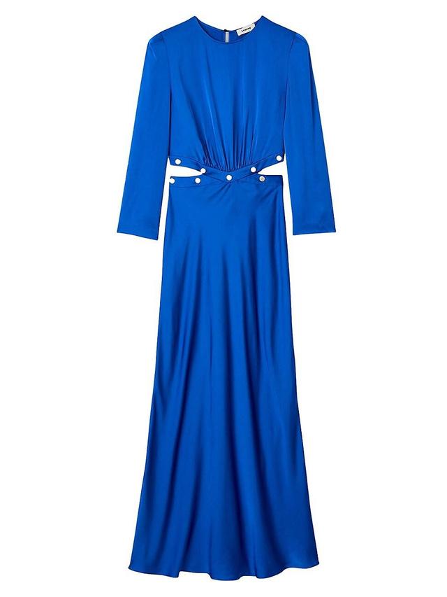 Womens Satin Finish Maxi Dress Product Image