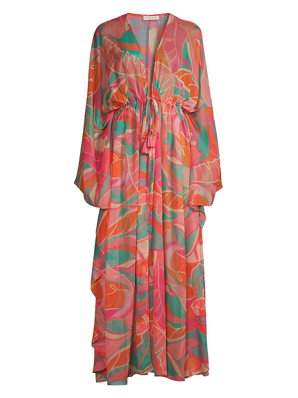 Palm Printed Austin Caftan Coverup Product Image