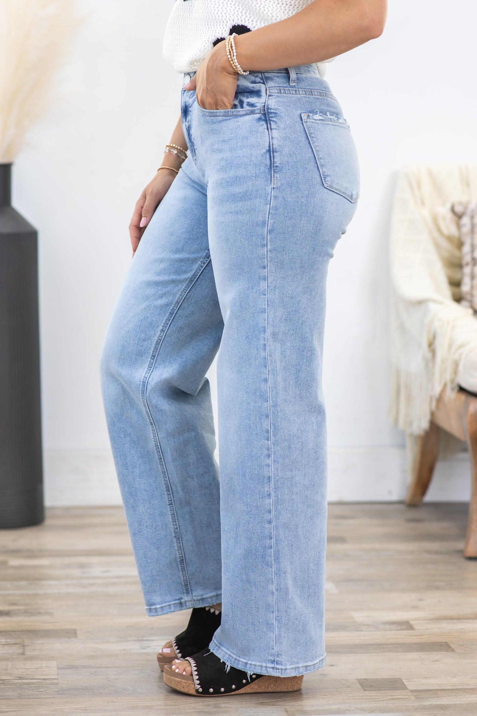 Lovervet Falling In Love Wide Leg Jeans Product Image