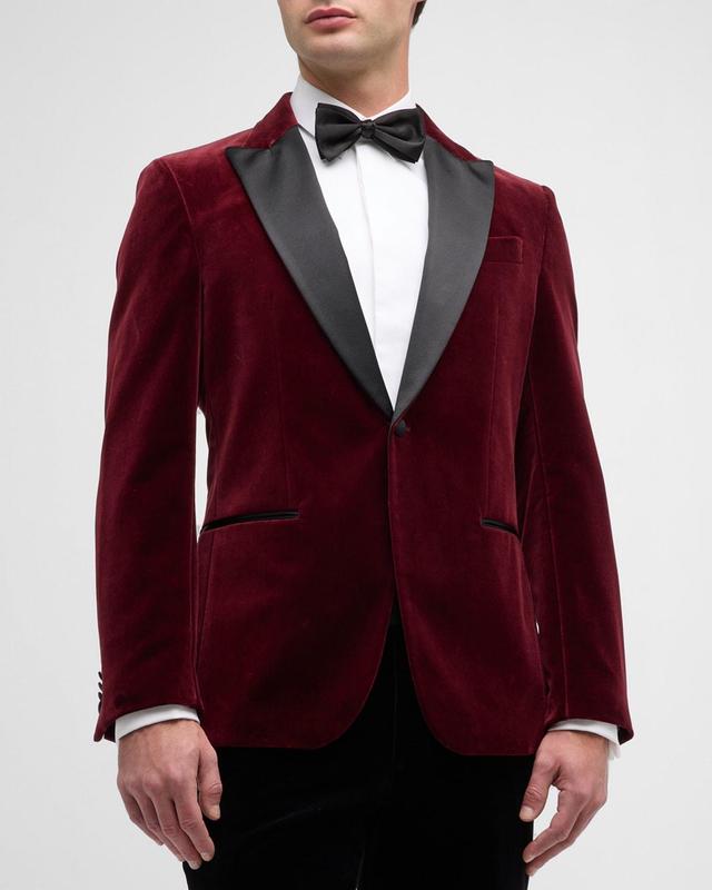 BOSS Hutson Silk Blend Velvet Dinner Jacket Product Image