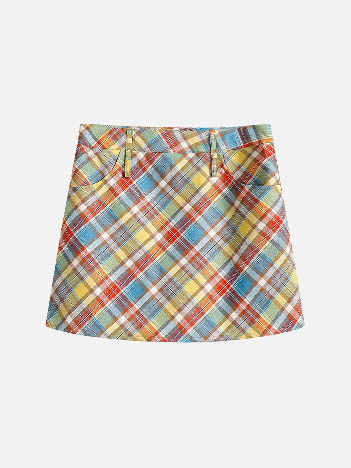 Aelfric Eden Colorful Plaid Skirt Female product image