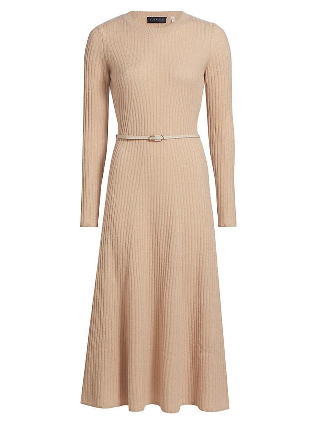 Womens Sabrina Belted Cashmere Sweaterdress Product Image