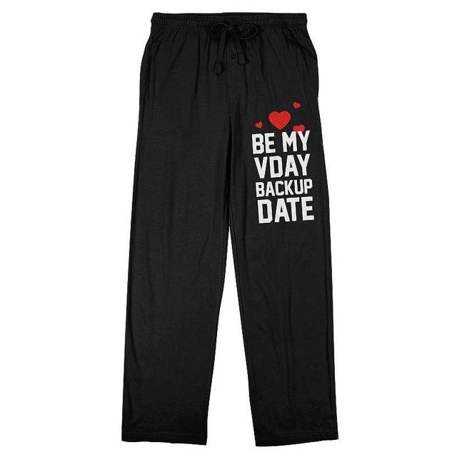 Mens Valentines Day Be My VDay Backup Date Sleep Pants Product Image