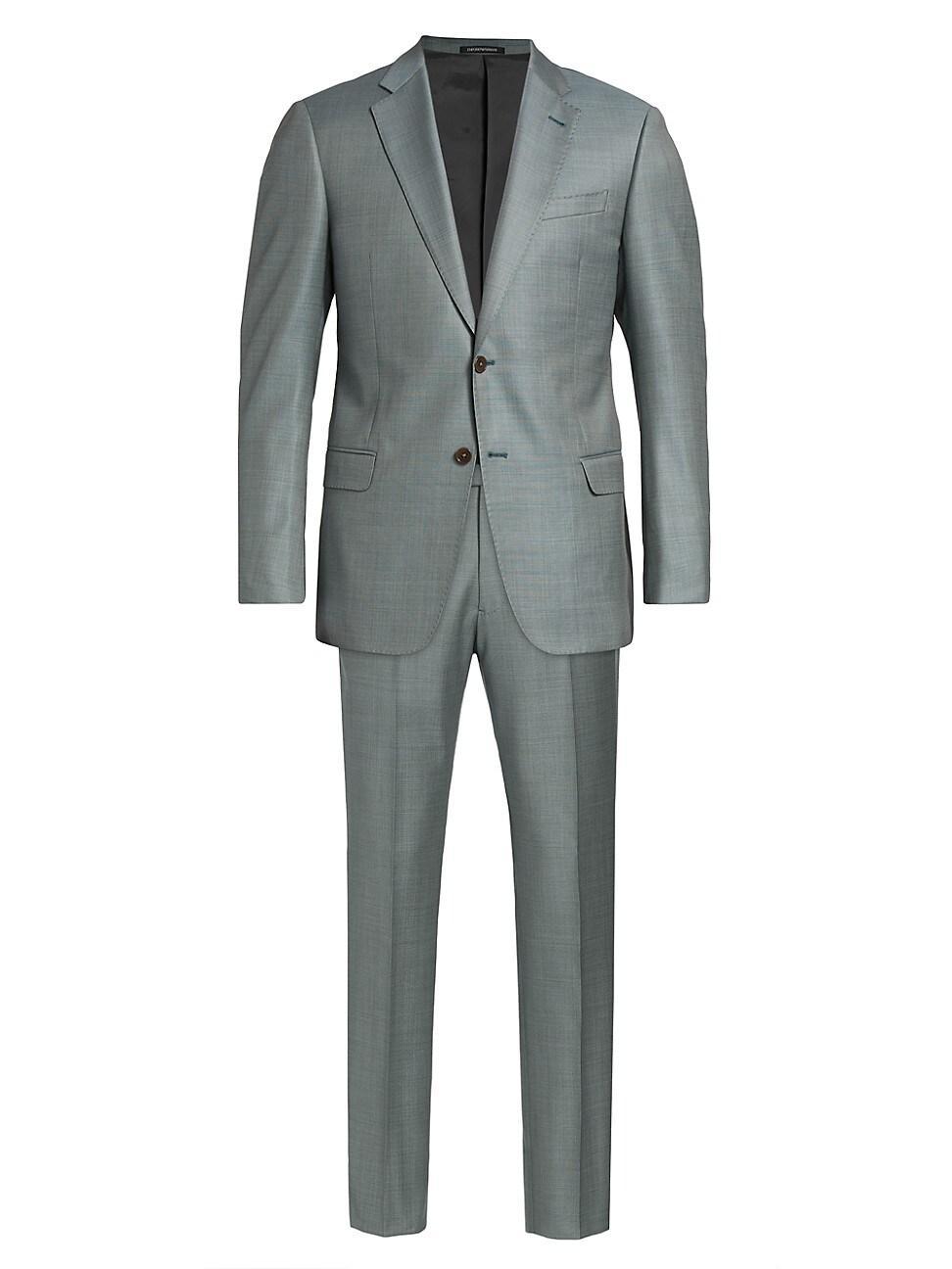 Mens Wool Single-Breasted Suit Product Image